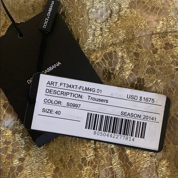 Dolce & gabbana gold hot shorts - Picture 5 of 10